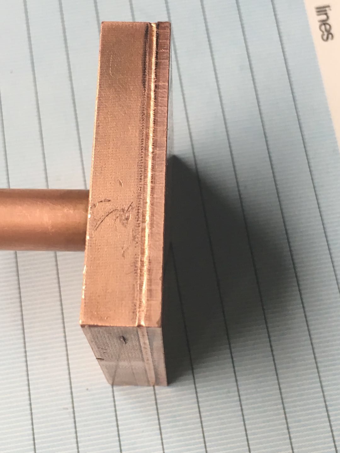 銅激光焊接樣品 銅激光焊接樣品